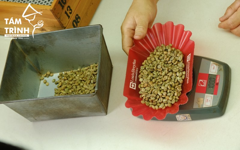 Classification of Green Coffee Beans by size